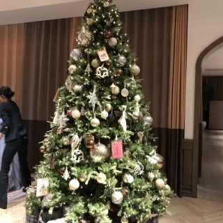 クリスマスが近かったので大きなツリーがありました。