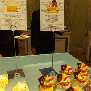 デザートビュッフェで並んでいた、賞をとったスイーツです。