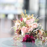 お気に入りのブーケはいつもお世話になっているお花屋さん作です