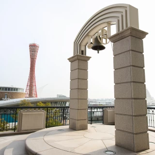 挙式、披露宴会場のベランダ