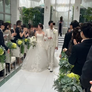 新郎新婦の退場