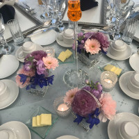 テーブル上の装花