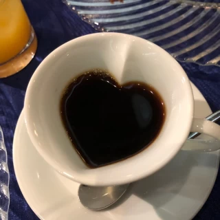 ハートのカップが可愛い