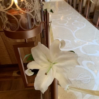 このゆりの花にはこだわりがあるようで、花の香が充満している
