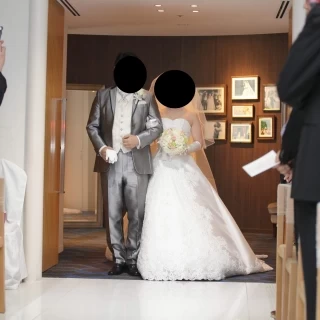 新郎新婦の退場の時です