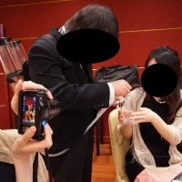 ビールを配る演出がありました。