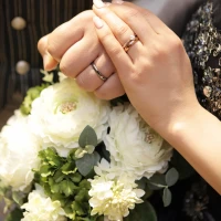 ブーケと結婚指輪