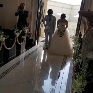 新郎新婦退場