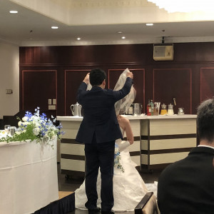 披露宴会場で、人前式|546759さんの新横浜国際ホテル ウェディング マナーハウス（ウエディング取扱終了）の写真(888791)