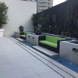 披露宴に隣接したガーデン