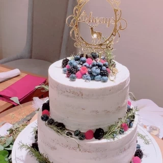 ケーキトッパーは持ち込みです