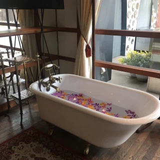 お花が浮かべてありました
