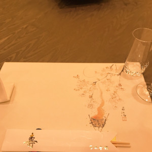 お料理が出る前のテーブル|547091さんの乃木神社・乃木會館の写真(990961)