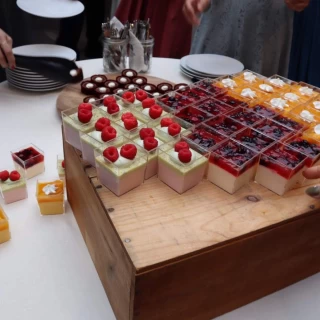 ビュッフェのケーキ