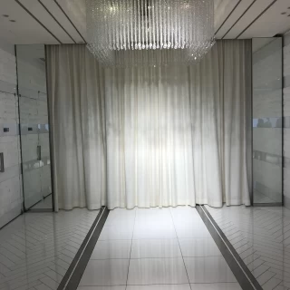 挙式会場を出た後の景色