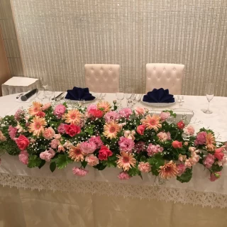 花と葉っぱのバランス良くボリュームを出していただきました