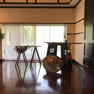 全体的に和の雰囲気を演出するための装飾が素敵です。