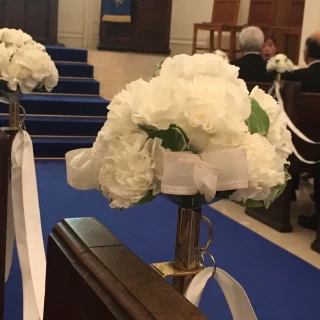挙式会場の花