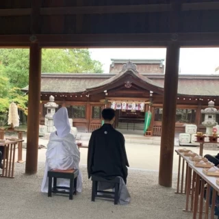 挙式の最中