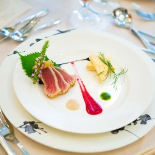 午前披露宴の料理。