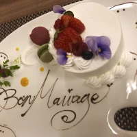 下見でもこんなにかわいいケーキが ♡