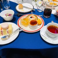 デザートビュッフェは女性ゲストに大好評！