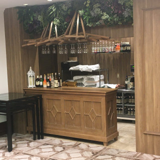 ウェルカムドリンクバーが設置されおもてなしもグット