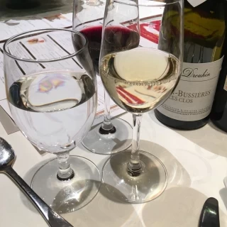 試食のペアリングのワイン