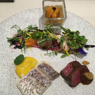 前菜、魚、肉