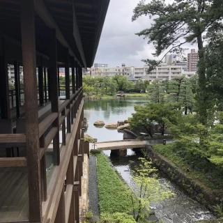 会場横の回廊