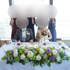 メインテーブルの装花|548949さんの湯島天神の写真(906354)