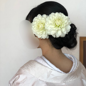装花とともに注文した生のお花|548949さんの湯島天神の写真(906347)