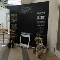 元々会場にあるフォトスペース