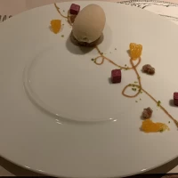 試食 栗とほうじ茶のデザート