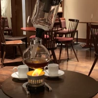 コンソメスープをひくサイフォン