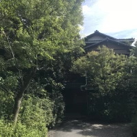 披露宴会場へと続く通路は秋になると紅葉が綺麗。