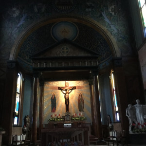 祭壇にキリストの絵があります|549046さんのサレジオ教会の写真(909347)