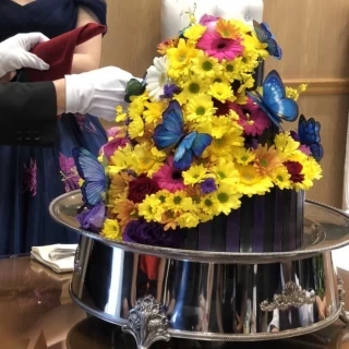平面から、見事に再現されたケーキ