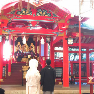 神殿の中の様子です。厳かな空気が流れてました|549145さんの生田神社会館の写真(929687)