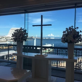 神戸港がみえます