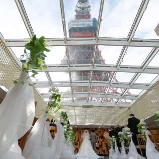 東京タワーのてっぺんまで見えます！