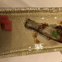 煮穴子の黒米寿司