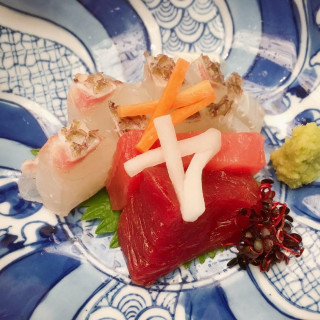 鯛と鮪の御造り