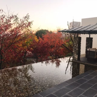 披露宴会場の庭