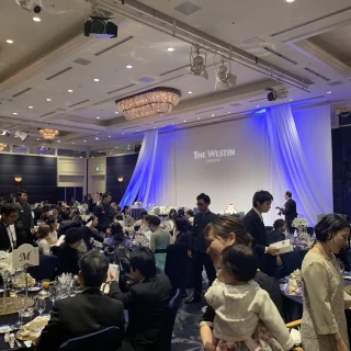 披露宴会場の雰囲気です。
