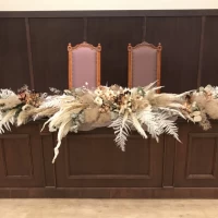 ドライフラワーのコーディネート