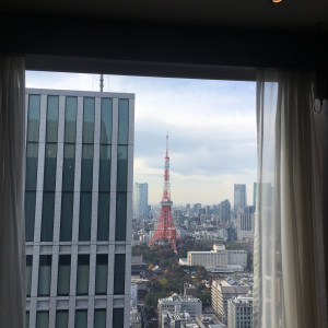 60～120名まで対応のCHERRY。東京タワーが見えます。|549641さんのPENTHOUSE THE TOKYO by SKYHALL（ウエディング取扱終了）の写真(912478)