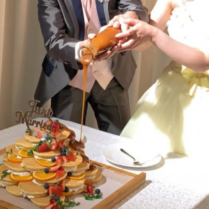 パンケーキセレモニー|550088さんのWedding Space Lover's Place（ウエディング取扱終了）の写真(915185)