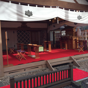 神前式の舞台|550291さんのSHOZANKAN（仙台 勝山館）の写真(916210)
