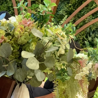 造花でお願いしました。